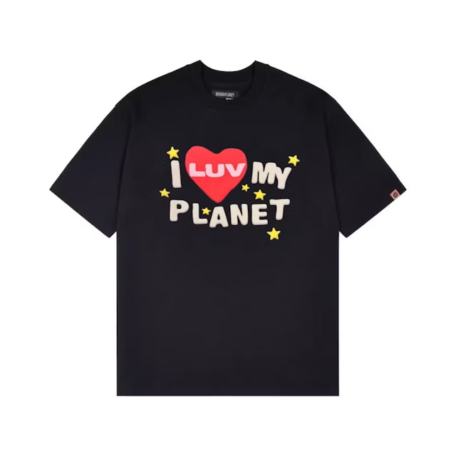 Broken Planet Luv My Planet T-shirt 'Midnight Black'