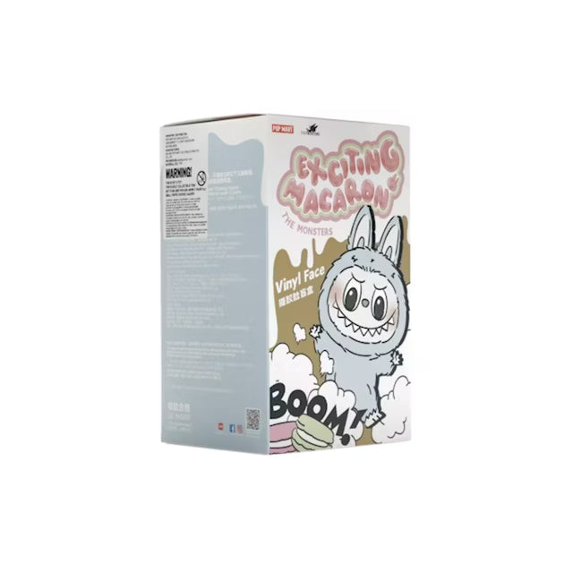 Pop Mart Labubu The Monsters Tasty Macarons Vinyl Plush Pendant Single Blind Box