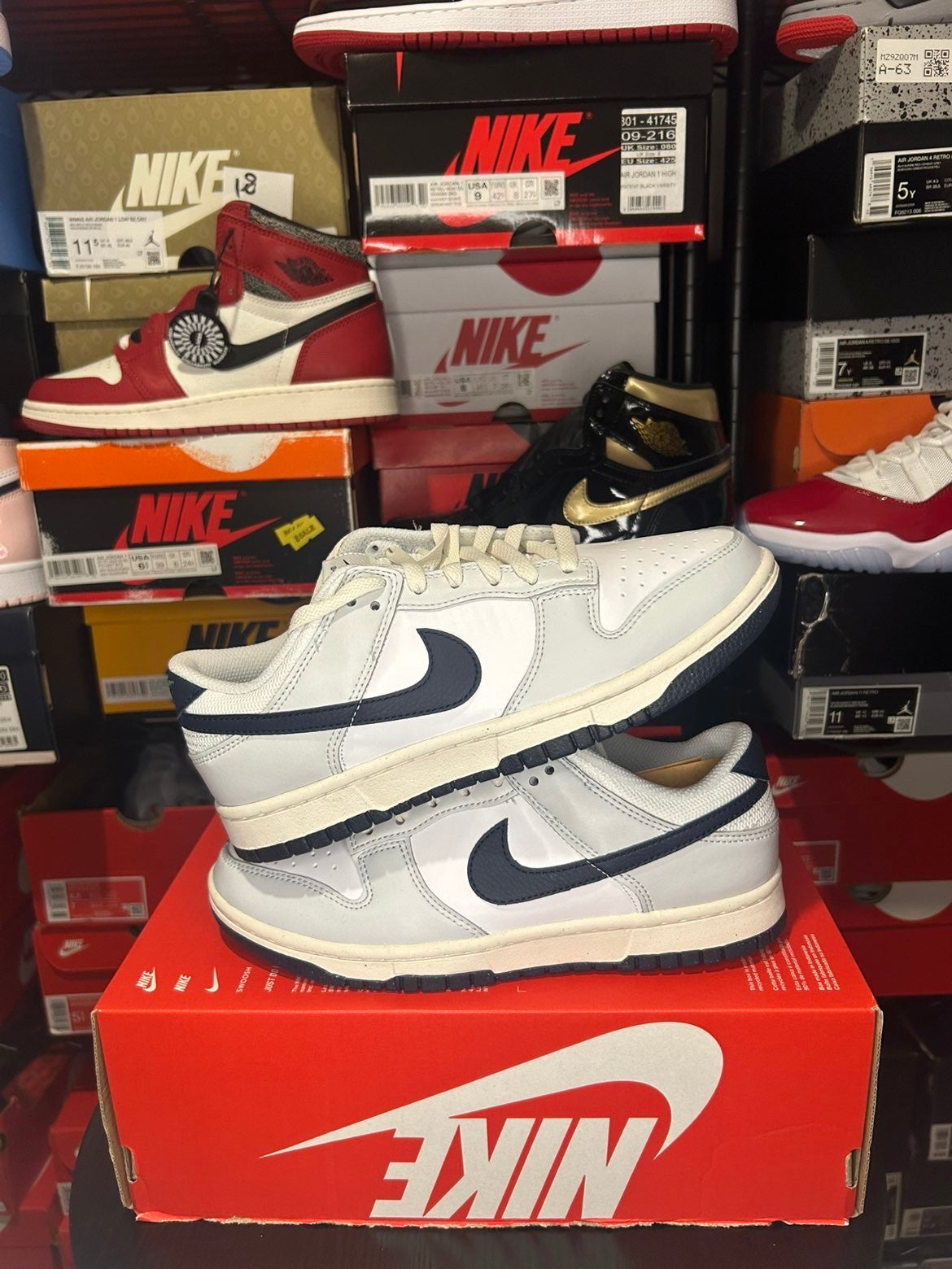 Nike Dunk Low Next Nature ‘Photon Dust/Obsidian’ |No Box Lid|