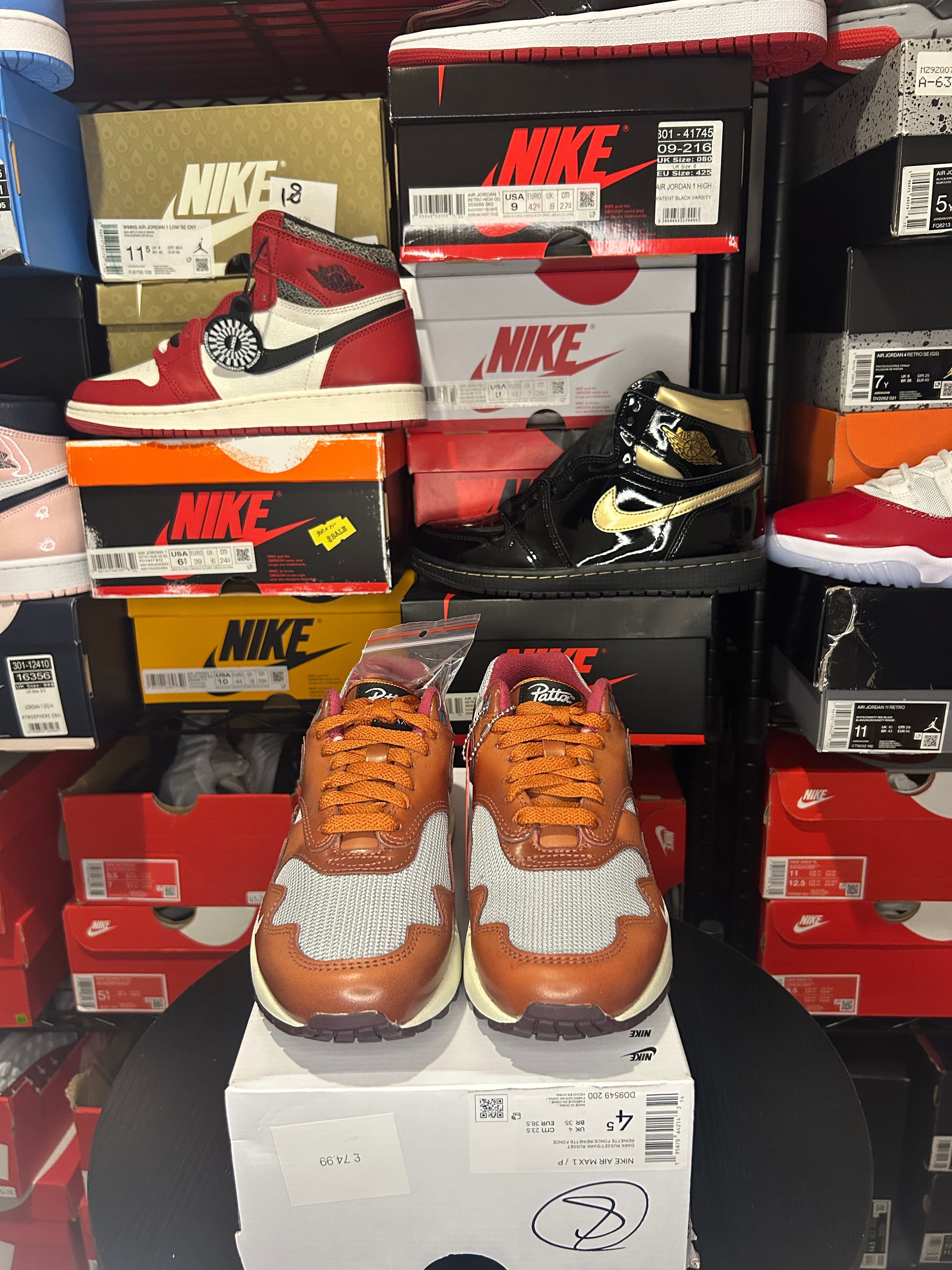 Nike Air Max 1 Patta ‘Dark Russet’ No Box Lid