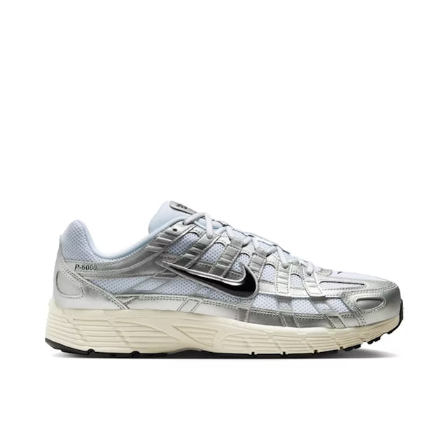 Nike P-6000 'White Metallic Silver/Flat Silver Black'