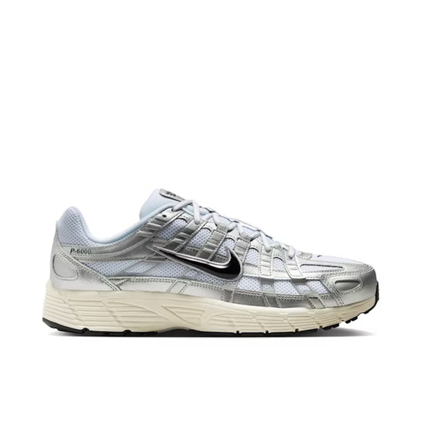 Nike P-6000 'White Metallic Silver/Flat Silver Black'