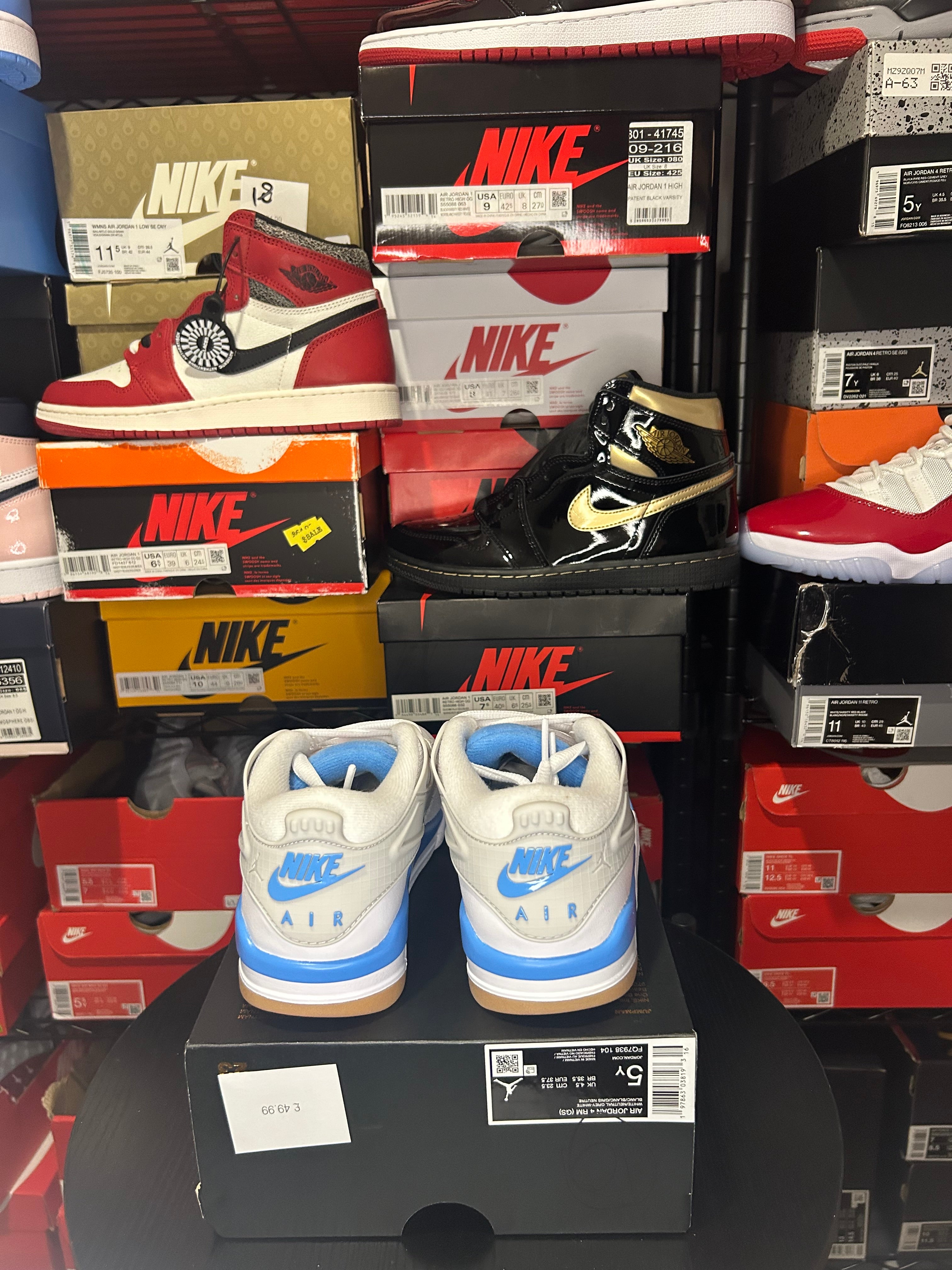 Air Jordan 4 RM ‘White/Blue/Grey’ |No Box Lid|