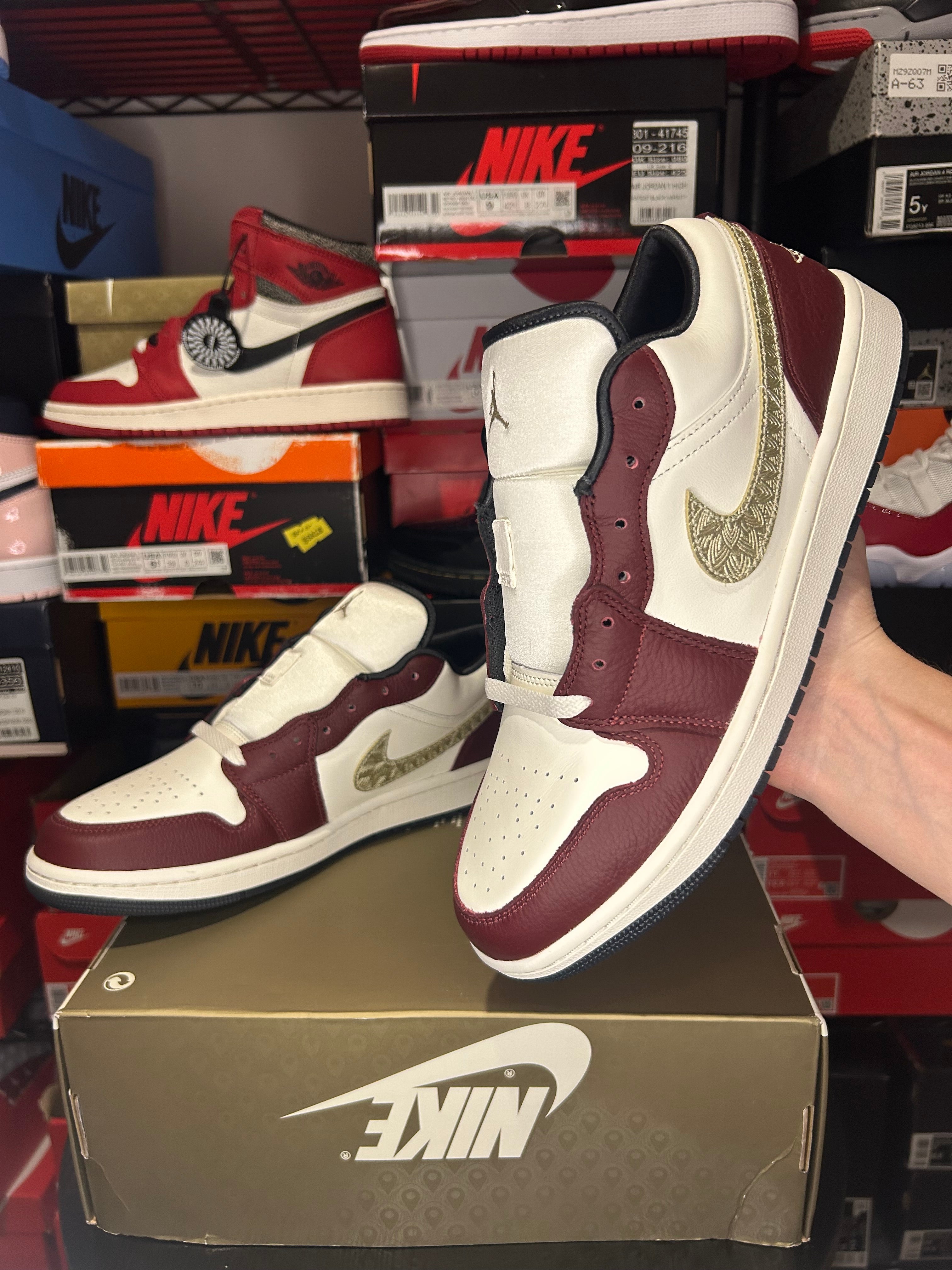 Air Jordan 1 Low ‘Year Of The Dragon Red’ CNY (Without Charm) No Box Lid