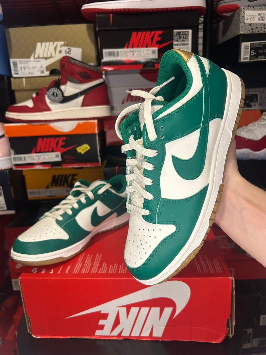 Nike Dunk Low ‘Malachite Gold’ |No Box Lid|