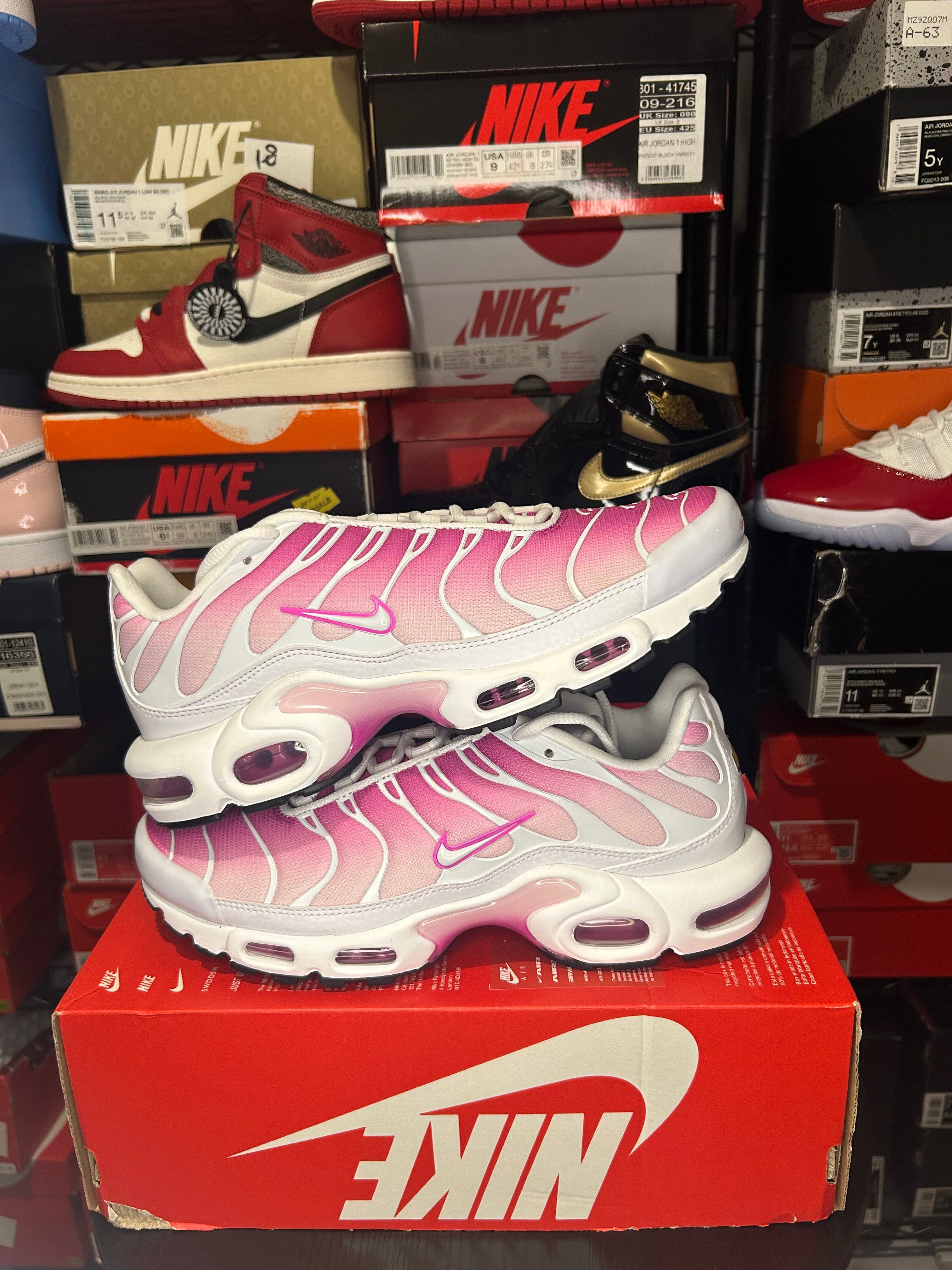 Nike Air Max Plus TN ‘White/Fire Pink’ No Box Lid