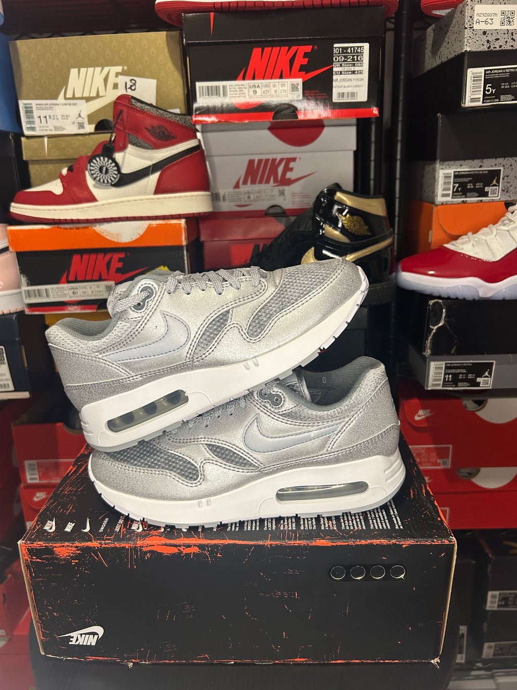 Air Max 1 86 ‘Metallic Silver/Cool Grey’ No Box Lid