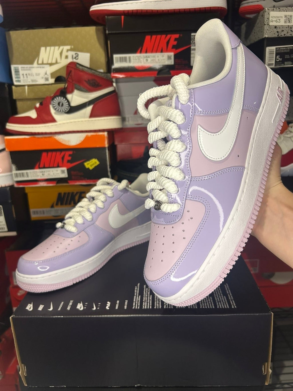 Nike Air Force 1 Low ‘Glossy Lilac Purple/White’ |No Box Lid|