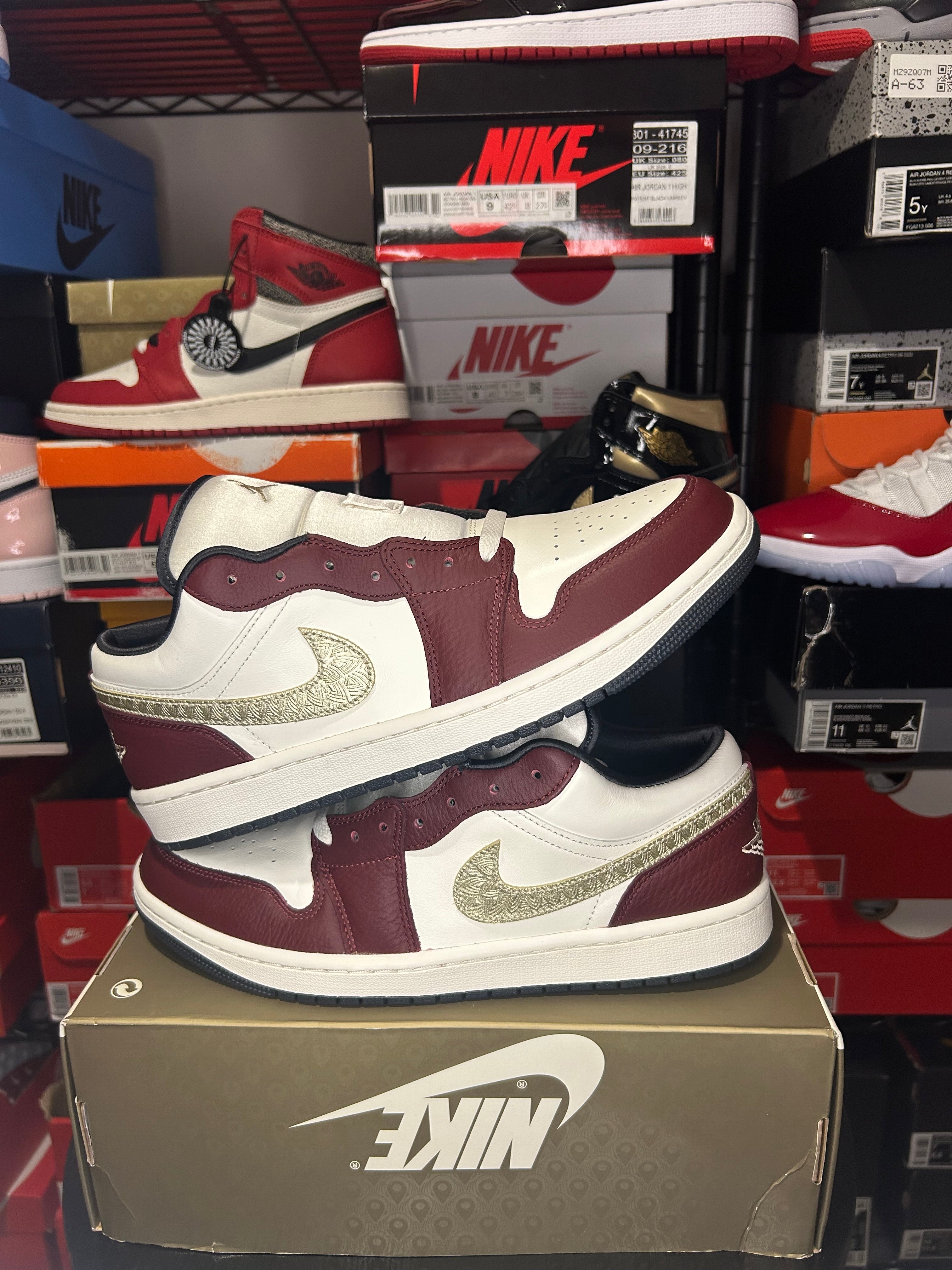 Air Jordan 1 Low ‘Year Of The Dragon Red’ CNY (Without Charm) No Box Lid