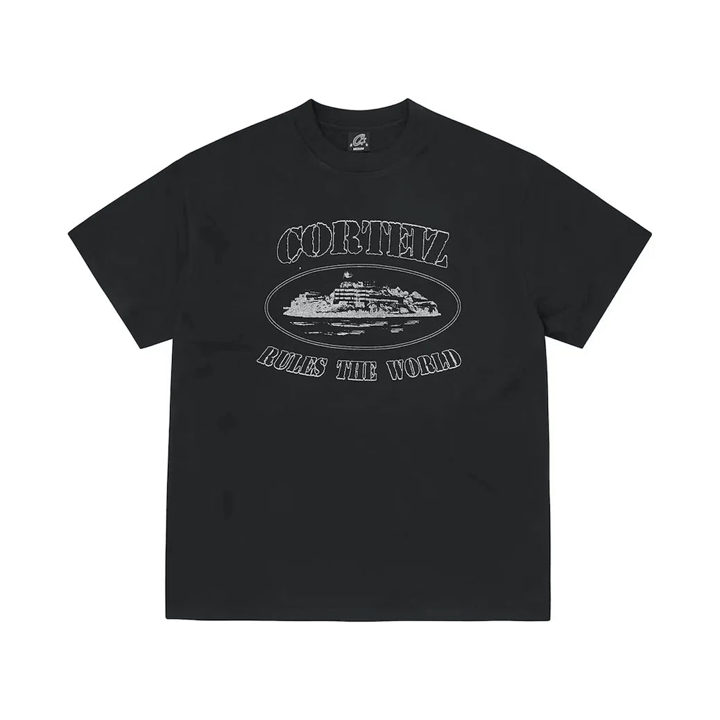 Corteiz Alcatraz T-Shirt 'Triple Black'
