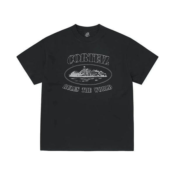 Corteiz Alcatraz T-Shirt 'Triple Black'